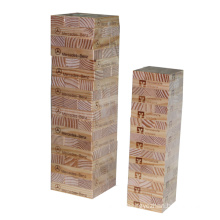 Естественная древесина березы 54 PCS Горячее продавая промотирование Деревянная игра Jenga классицистическая